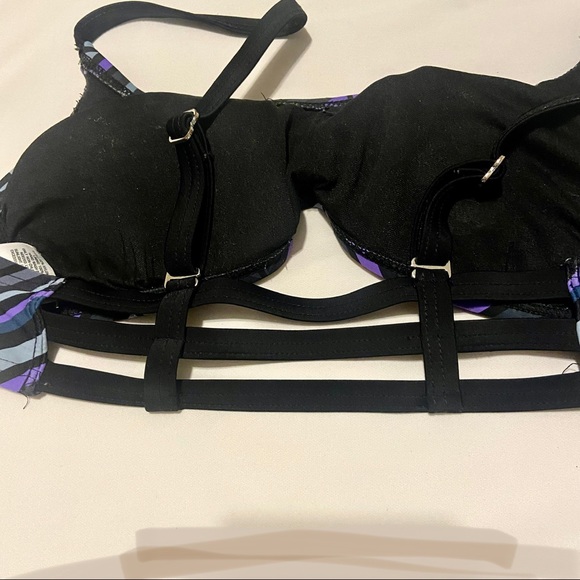 SZ SM MASSIMO SUPPLY CO SPORTS BRA W LADDER BACK - Picture 4 of 9